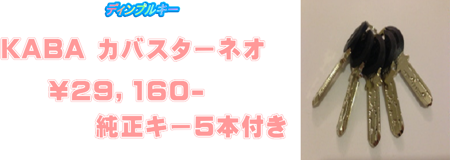 ＫＡＢＡ　カバスターネオ　ディンプルキー