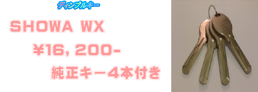 ＳＨＯＷＡ　ＷＸ　波状のディンプルキー